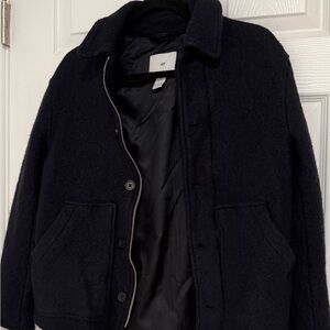 H&M Elegant Black Wool Jacket
